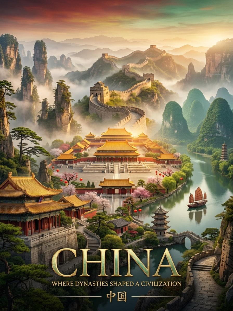 Iconic Chinese Landmarks and Natural Wonders