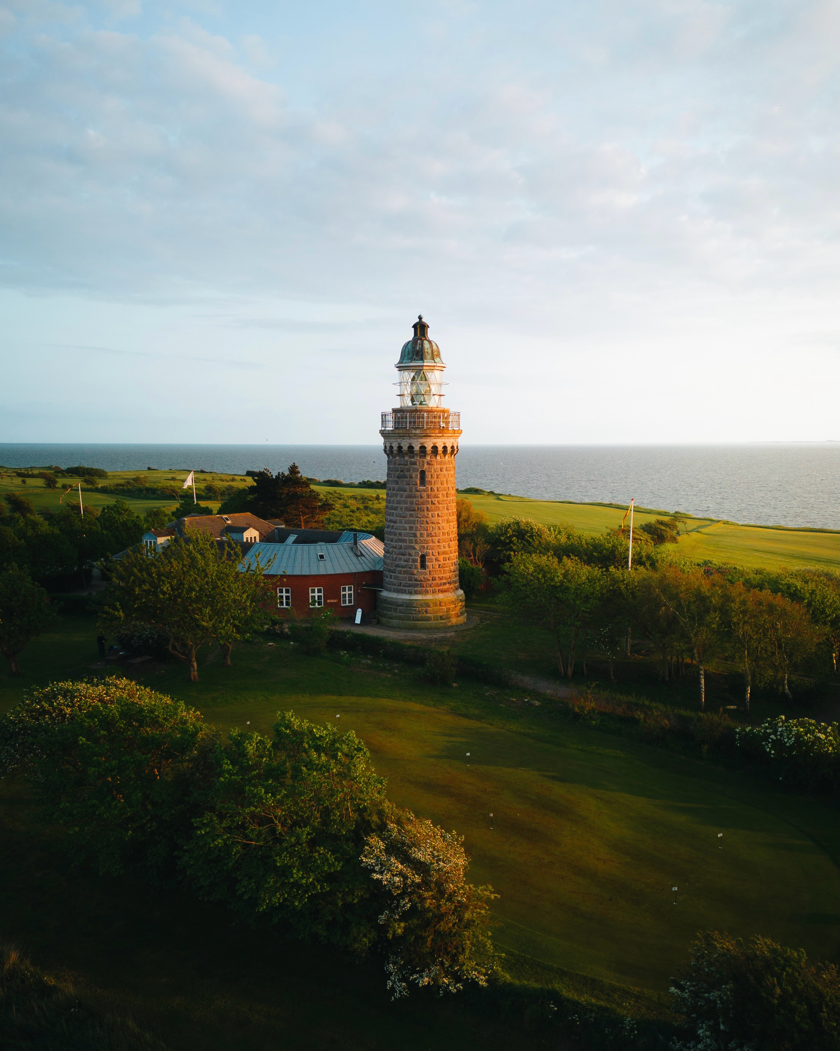 Scenic Lighthouse And Golf Course Views
