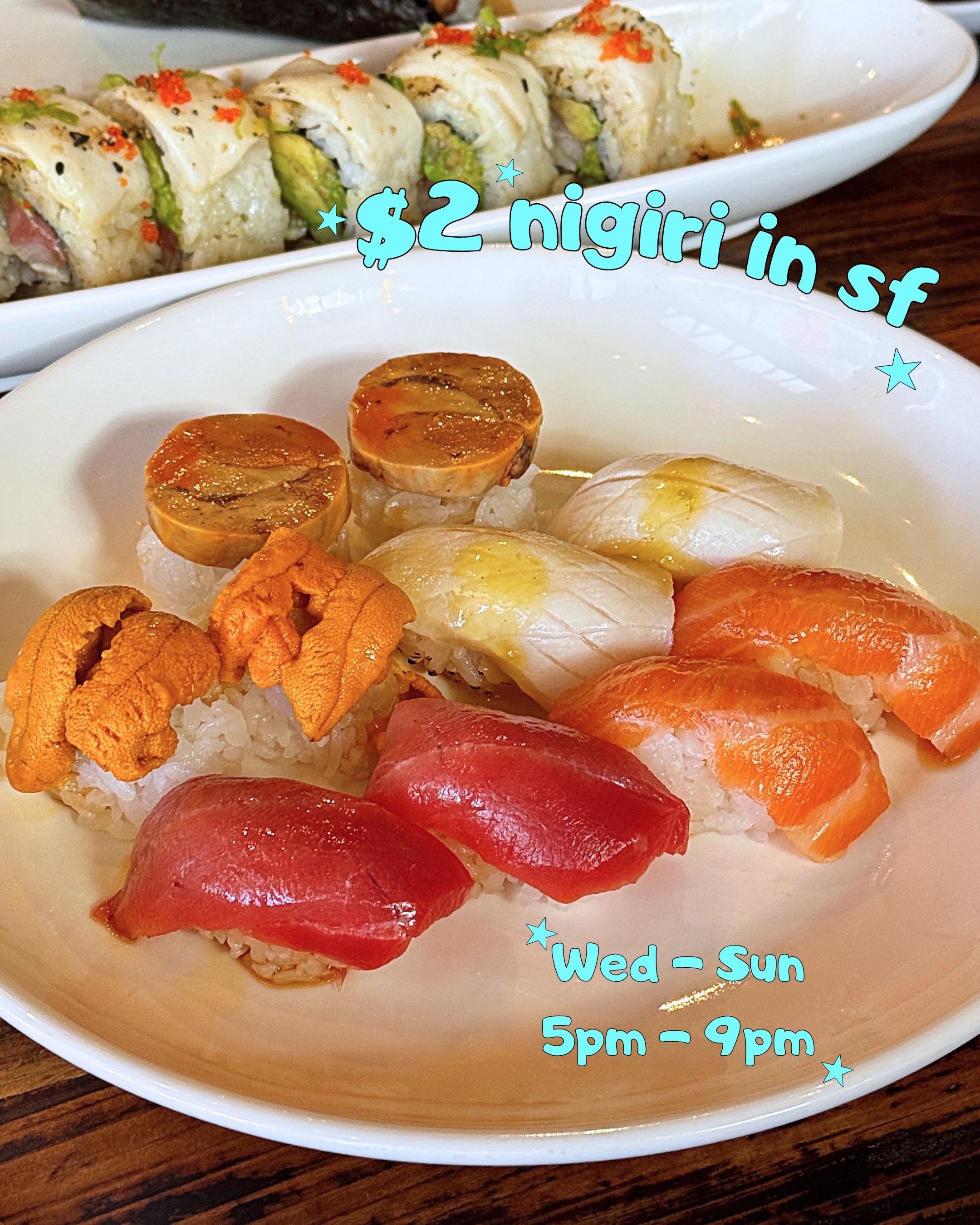 Lion West Portal Japanese Restaurant's Nigiri Special
