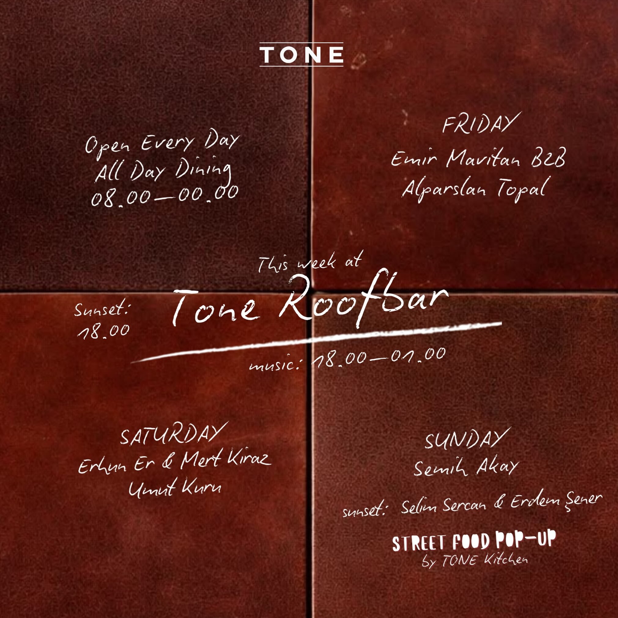 Tony's Bar & Rooftop: All-Day Dining and Sunset Views
