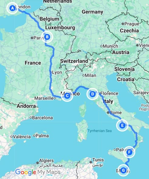 European Road Trip Through France, Italy, Monaco, and Malta
