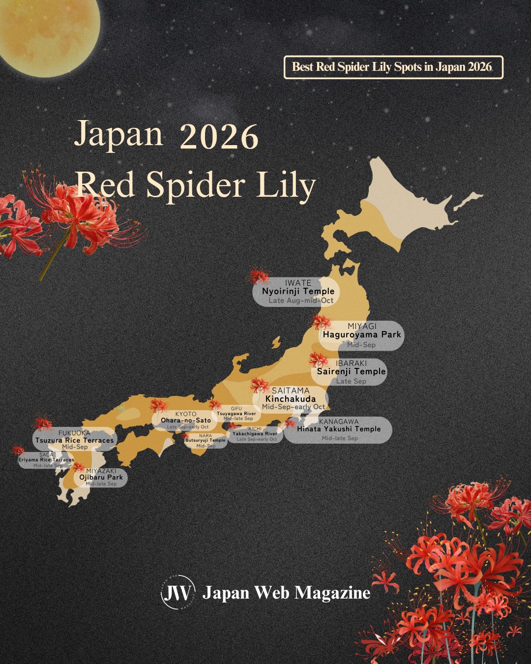 Japan's Top Red Spider Lily Destinations