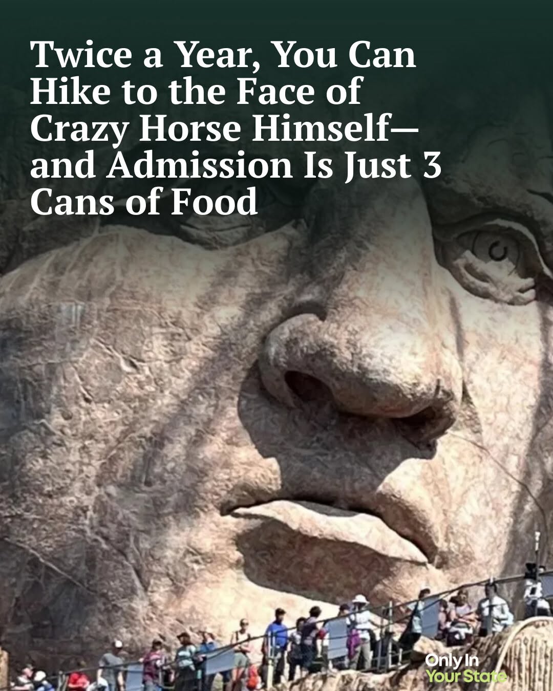 Crazy Horse Memorial Offers a 6.2-Mile Hike