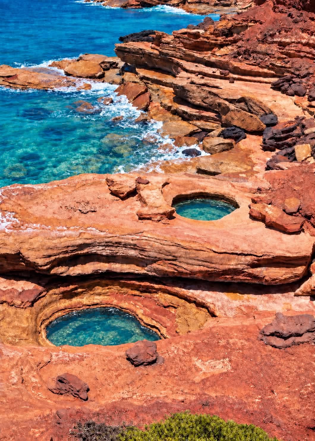 Gantheaume Point Features Natural Rock Pools