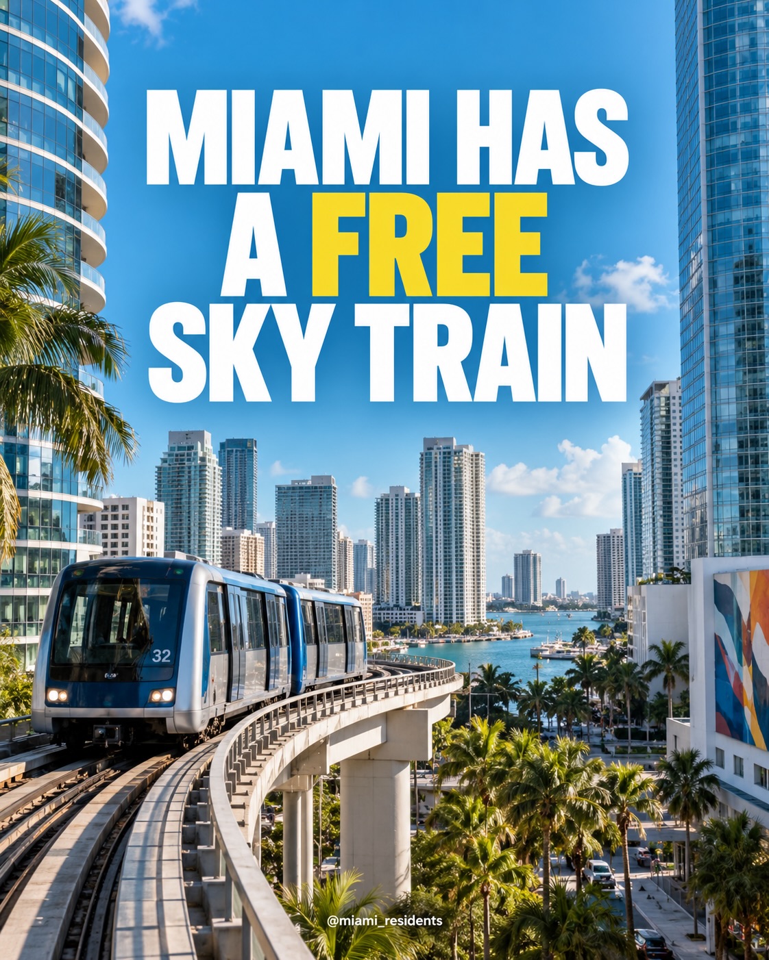 Downtown Miami's Free Metromover Transportation Network