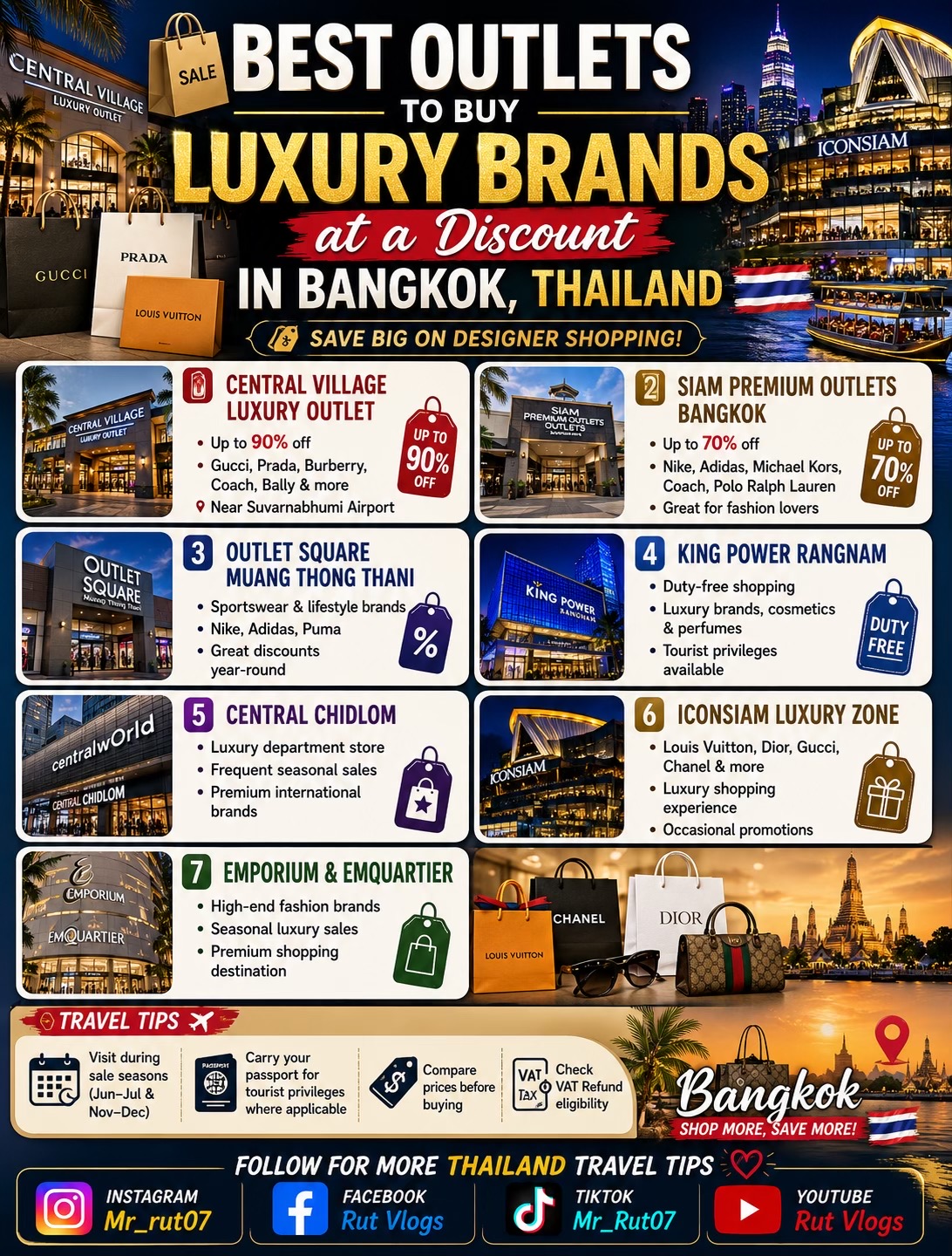 Bangkok's Top Luxury Outlet Shopping Destinations