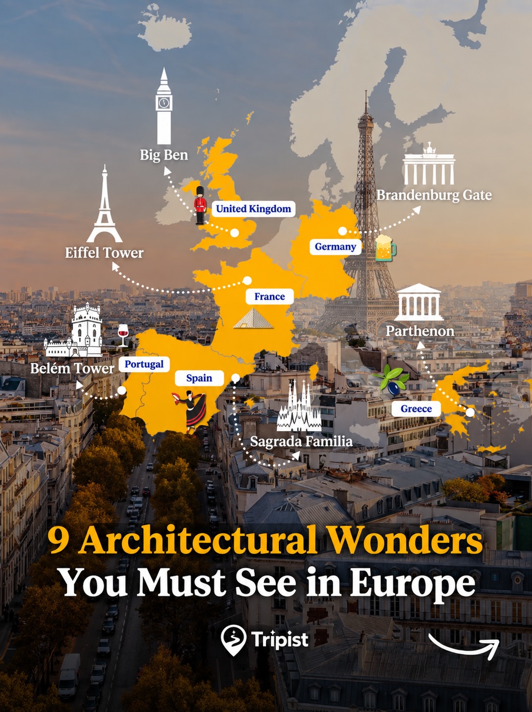 European Architectural Wonders Featured in Carousel