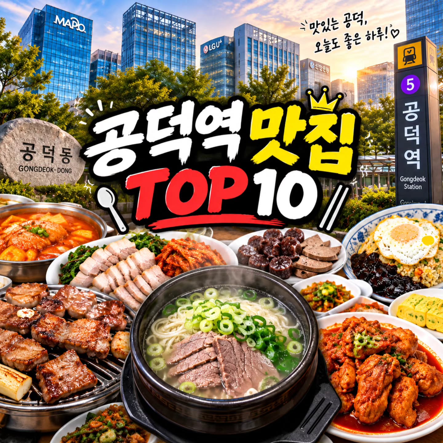 Top Korean Restaurants Near Gongdeok Station