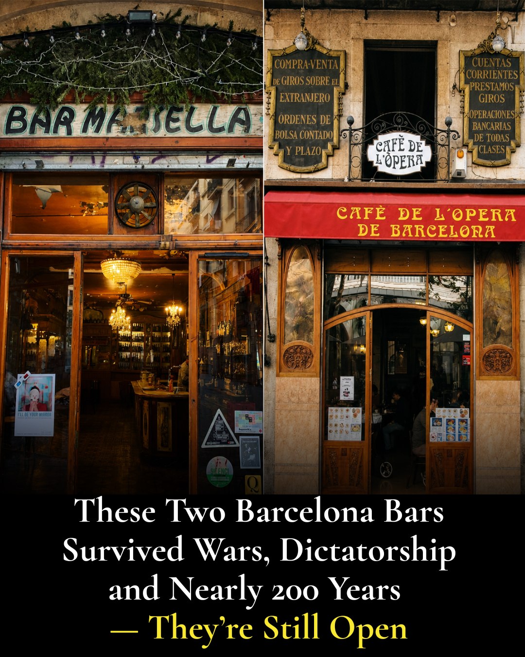 Historic Barcelona Bars Endure Nearly Two Centuries