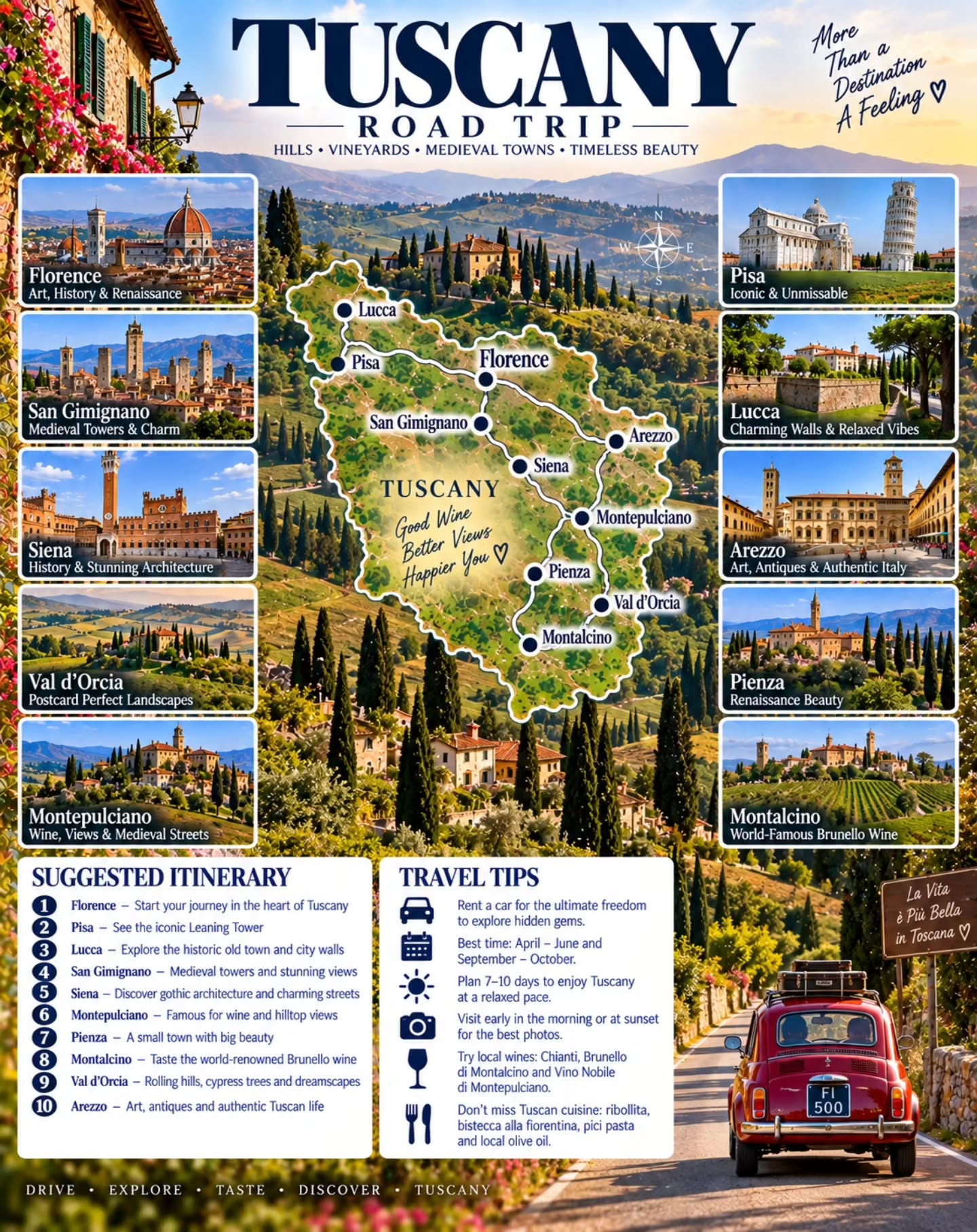 10 Places in Tuscany