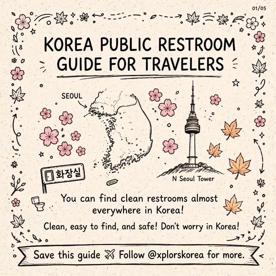 Clean Public Restrooms Available Across Korea