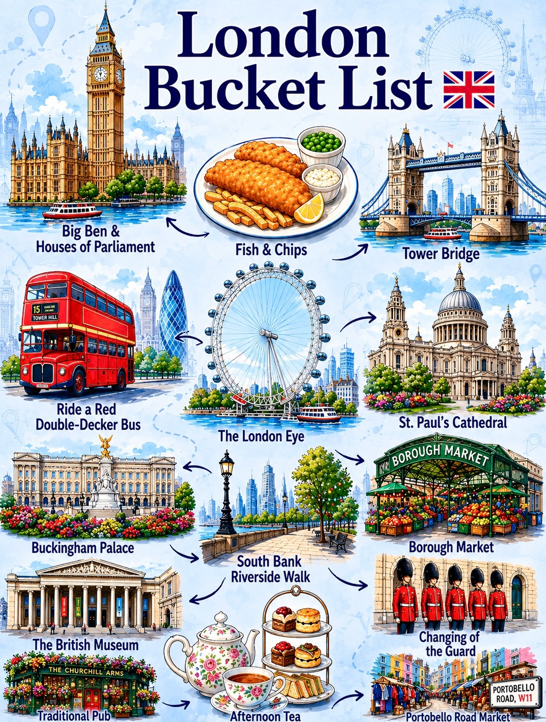 London's Top Landmarks, Markets, and Eateries