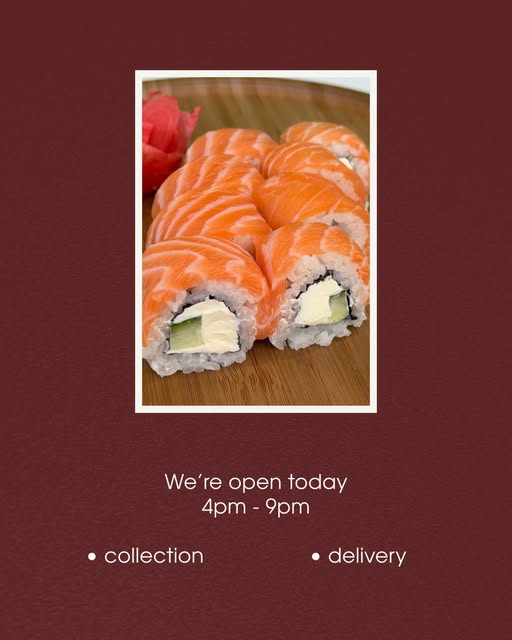 Sushi Delivery from Wasabi to Tapps Conwy