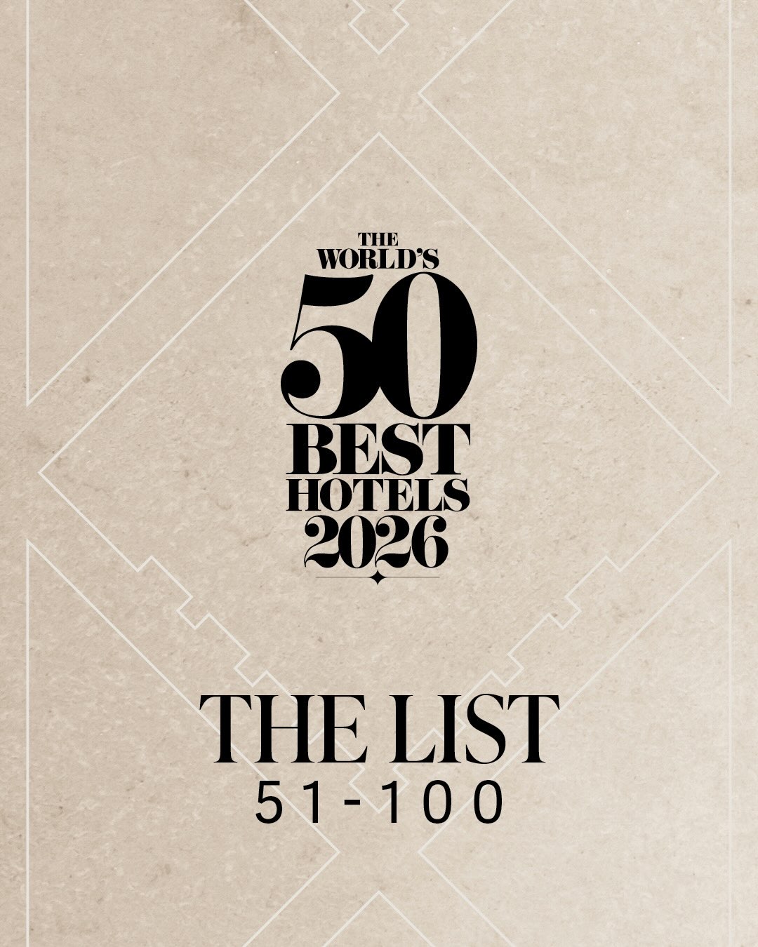 World's Best Hotels 51-100 List Revealed