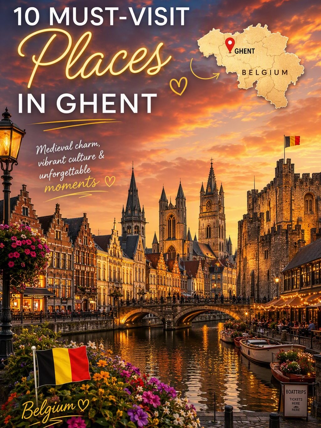 Ghent's Historic Heart: Castles, Cathedrals, and Canals