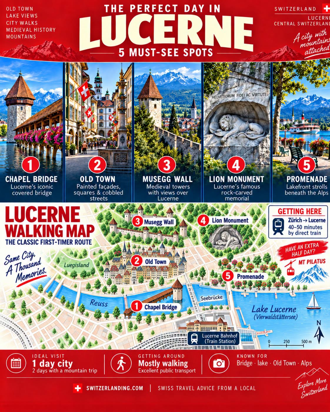 Lucerne's Top Sights For A Day Trip