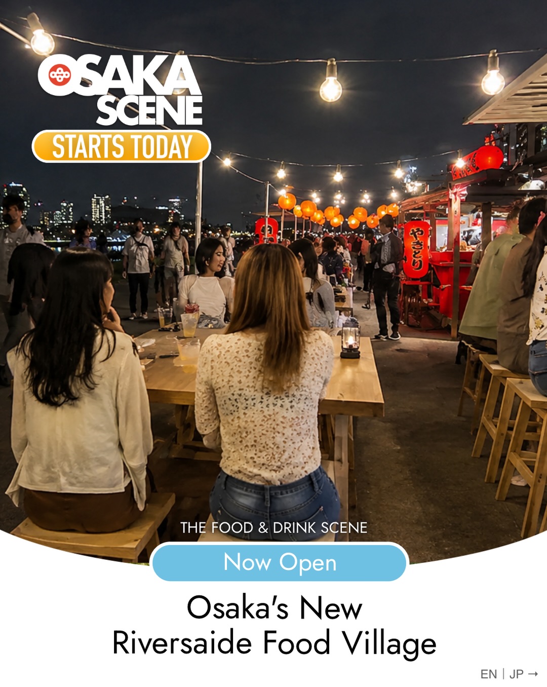 Osaka Riverside Food Village Opens
