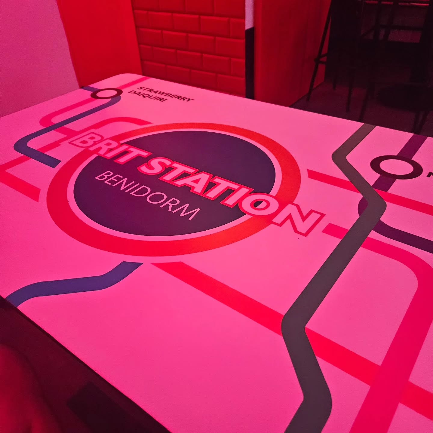 British Transport Themed Bar in Benidorm