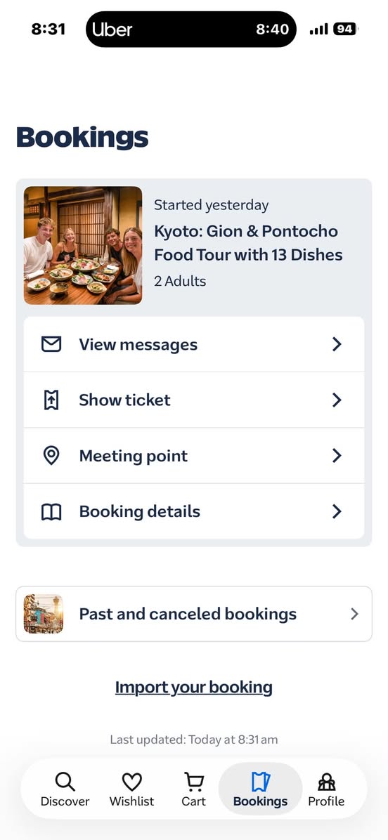 Tokyo and Kyoto Food Tours Disappointing