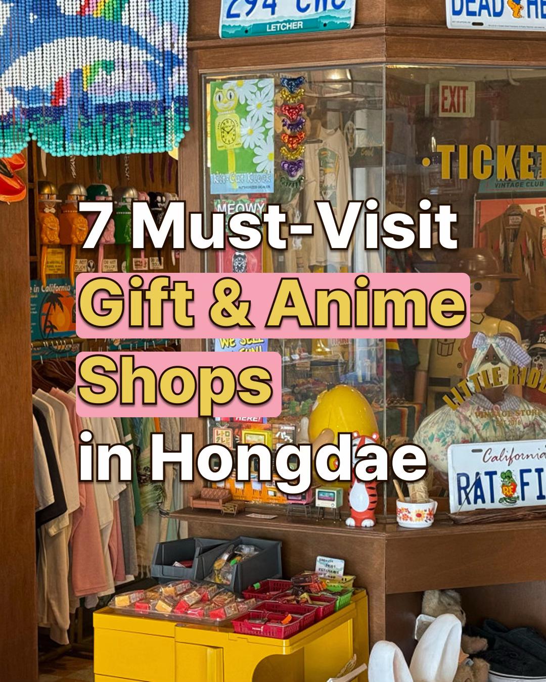 Hongdae Gift and Anime Shops
