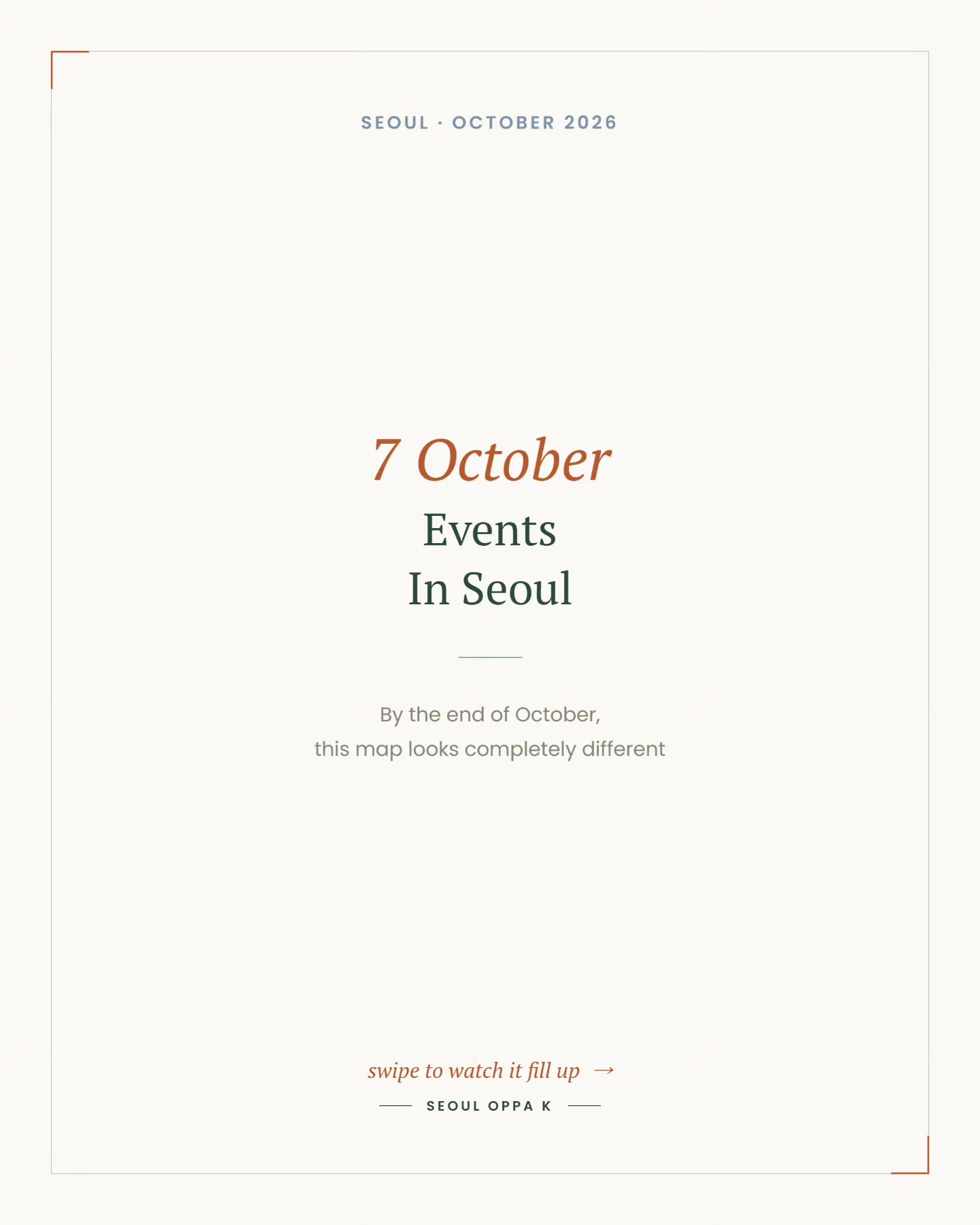 Seoul's October 2026 Festivals Across Parks and Palaces