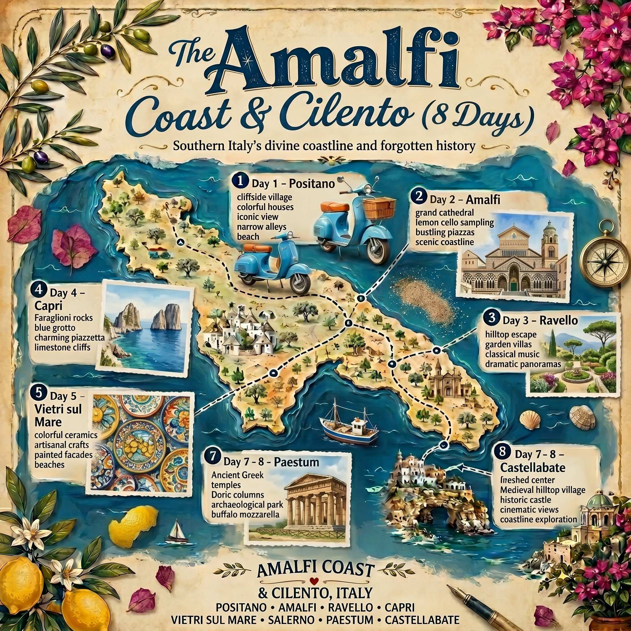 Eight Days Exploring Southern Italy's Coasts and Villages