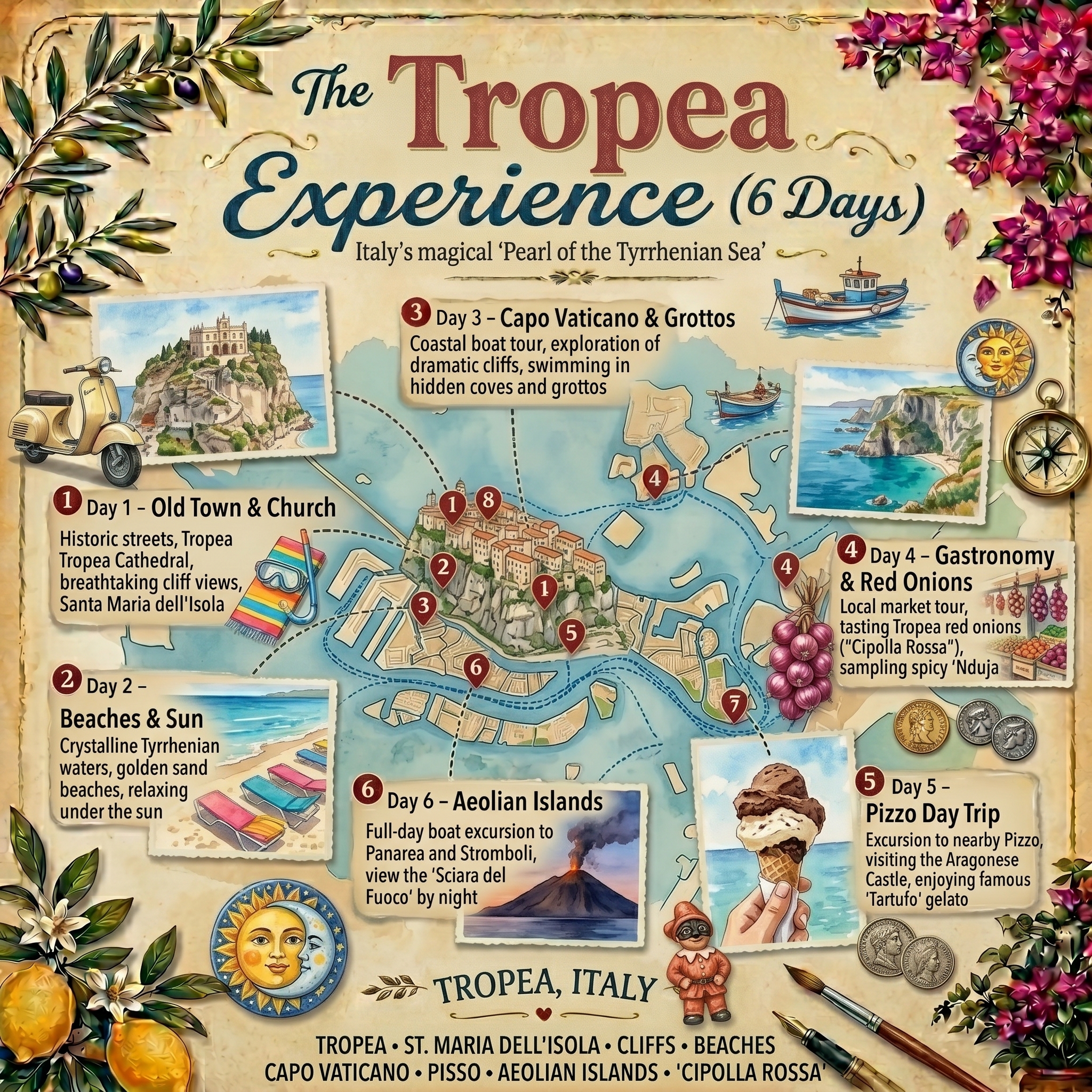Exploring Tropea And The Aeolian Islands
