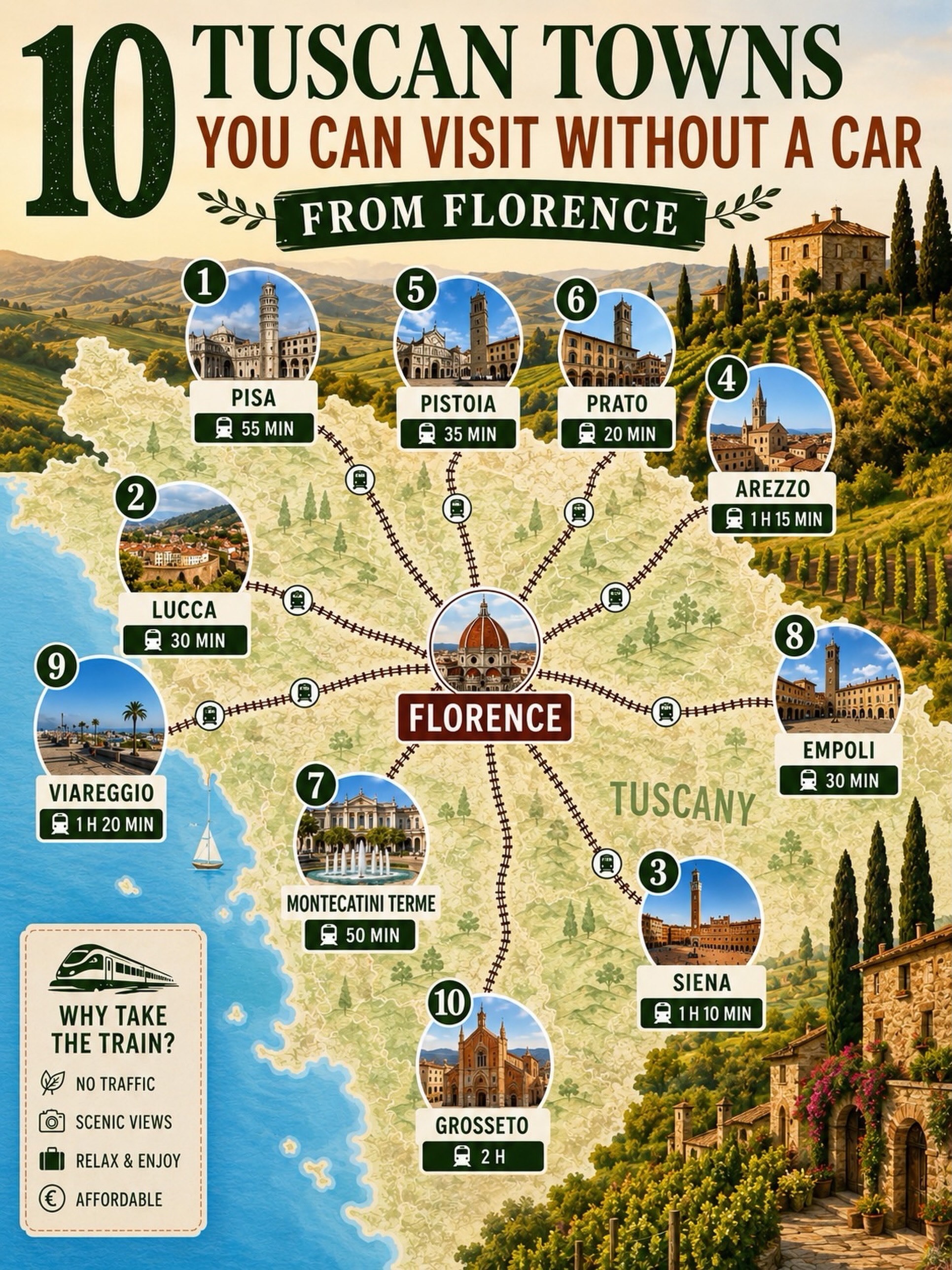 10 Places in Tuscany