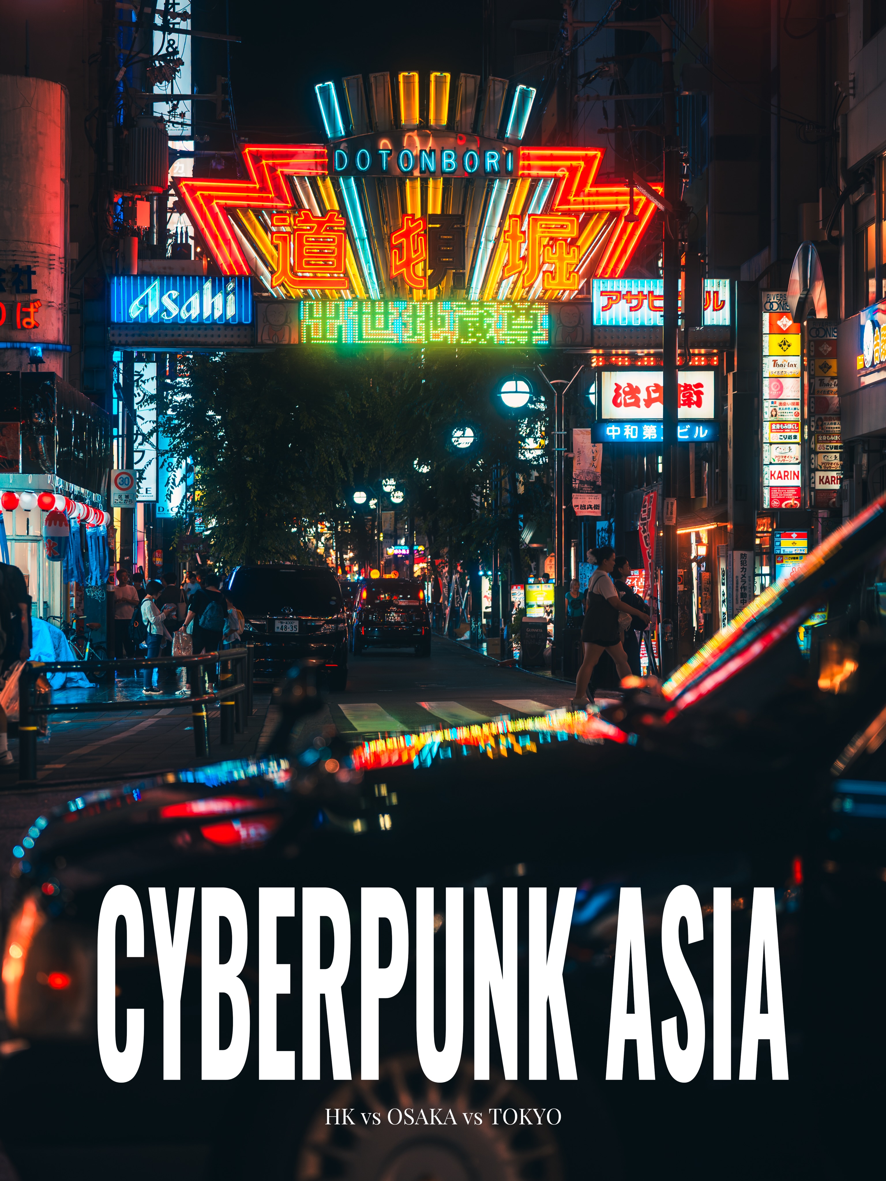 Neon-Lit City Nights: Tokyo, Osaka, and Hong Kong
