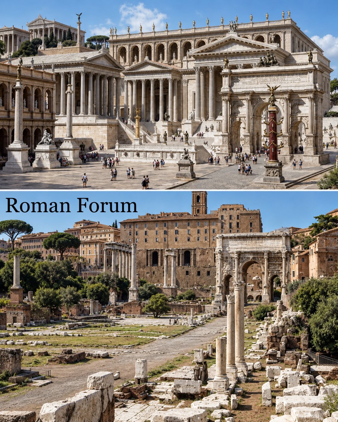 Ancient Roman Temples and Landmarks