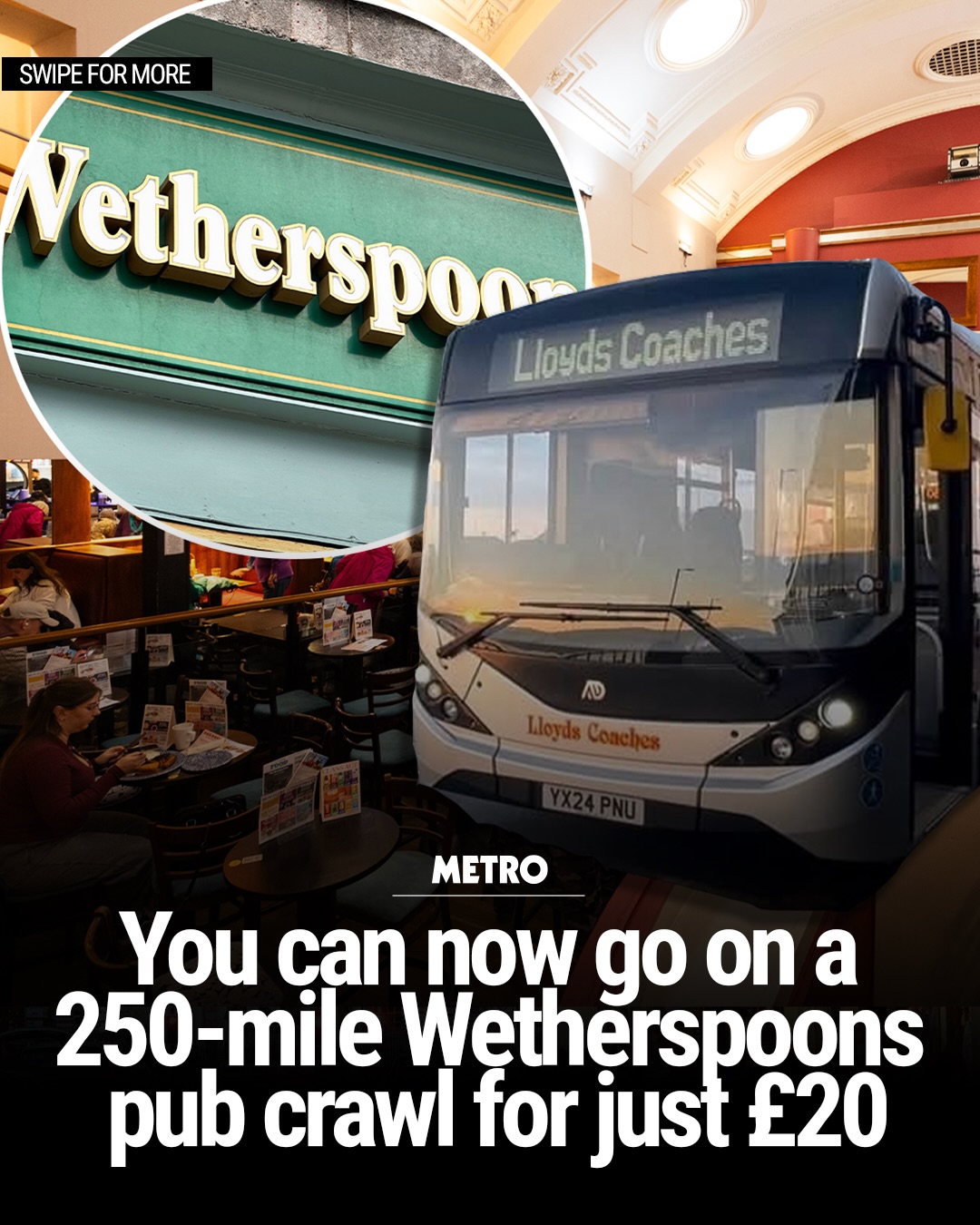 North Wales Pub Crawl Visits Six Wetherspoons Locations