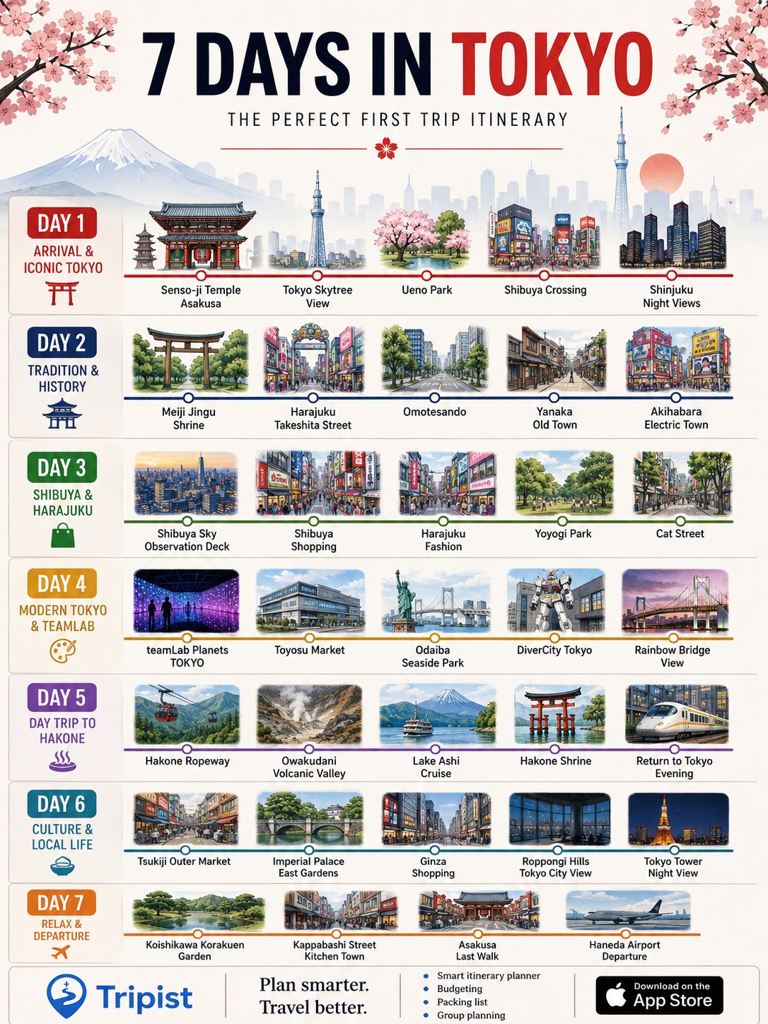 Tokyo and Hakone's Top Tourist Attractions