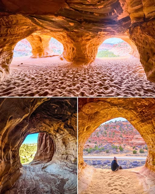 Utah's Golden Sandstone Caves