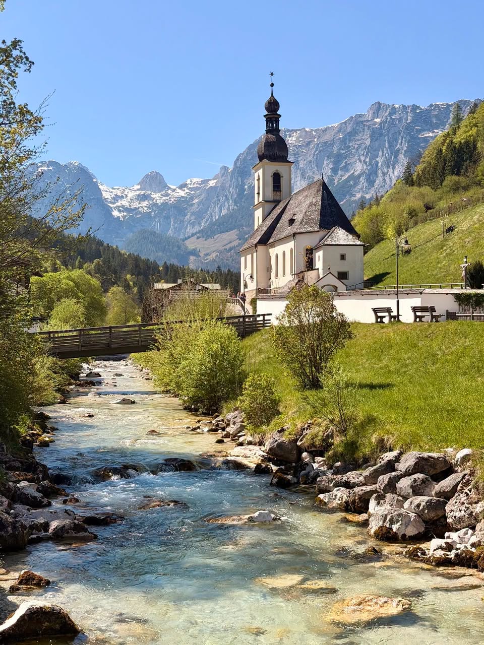 Bavarian Lake, Forest, and Iconic Church Attractions