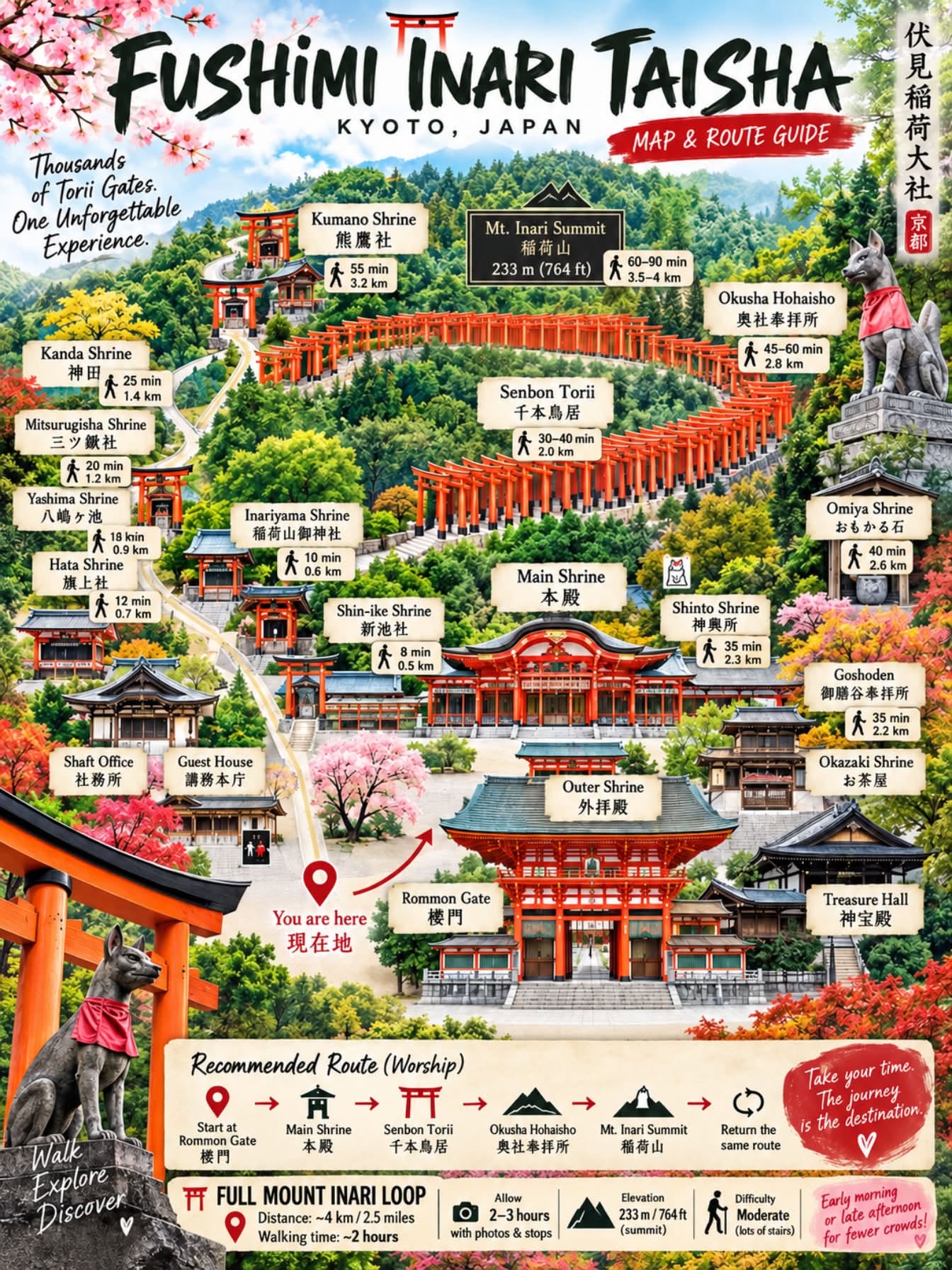 Kyoto's Fushimi Inari Shrine And Surrounding Sites