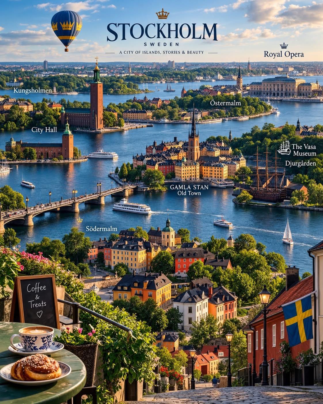 Stockholm's Historic Islands and Iconic Landmarks