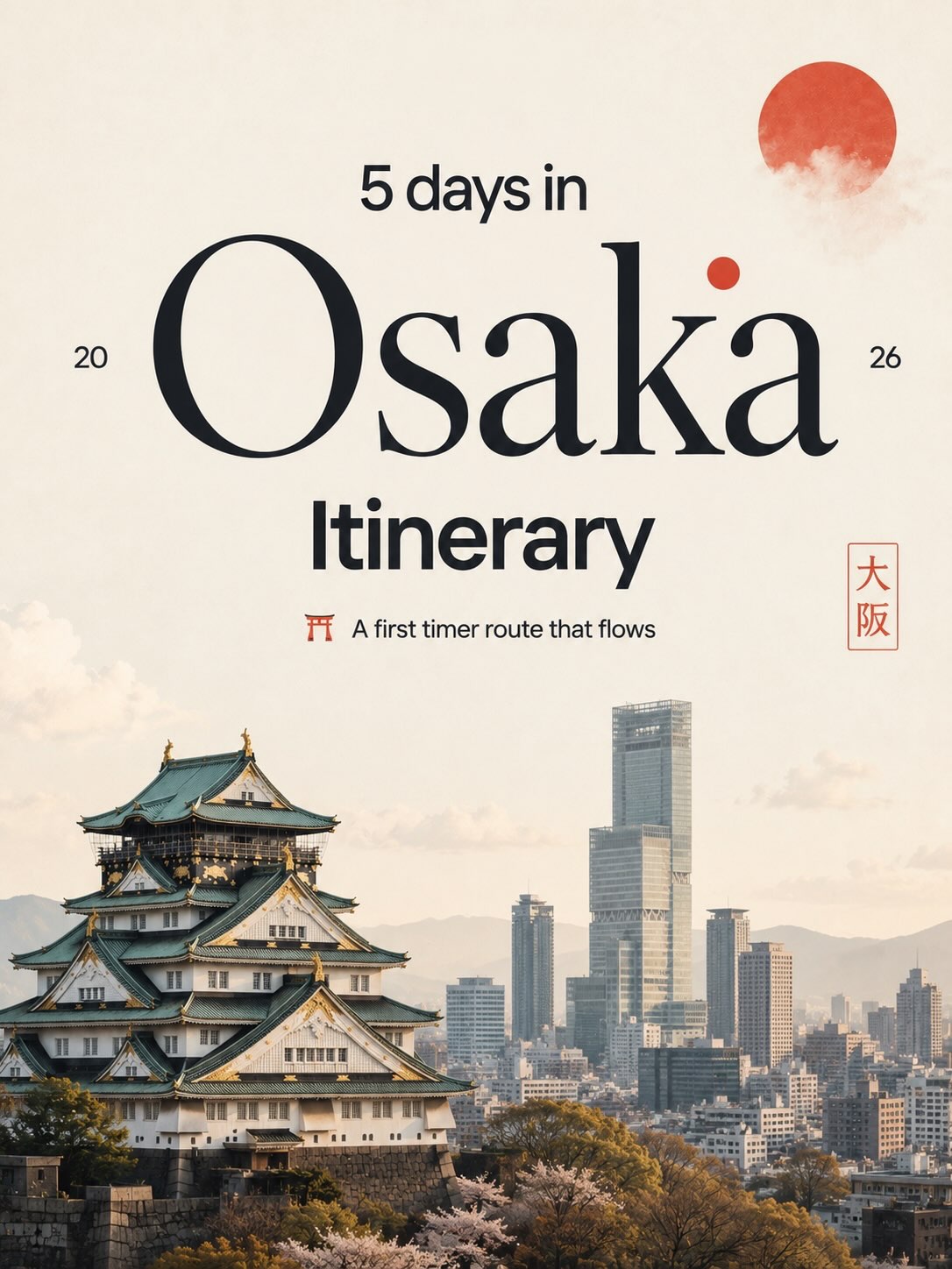 Osaka Itinerary: Parks, Castles, and Markets