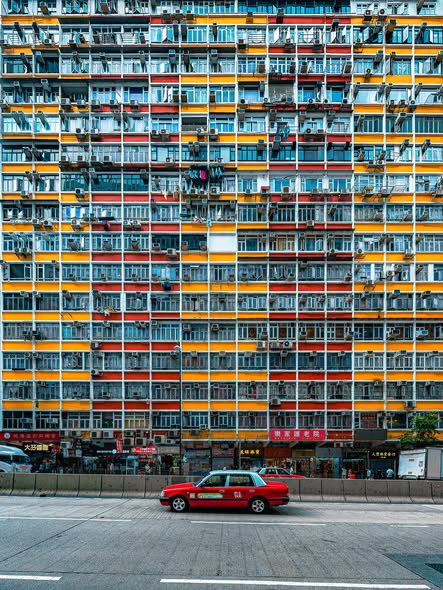 Vibrant Rainbow Apartments of Choi Hung Estate