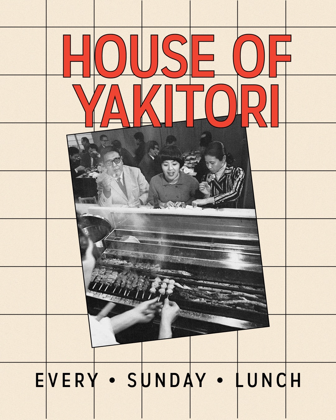 Cho Cho San Offers Yakitori Every Sunday
