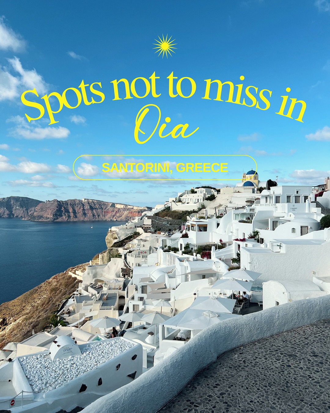 Iconic Santorini Spots: Oia's Blue Domes and Castle