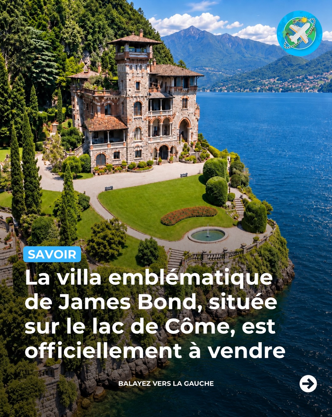 Lake Como Villa Featured in James Bond Film For Sale