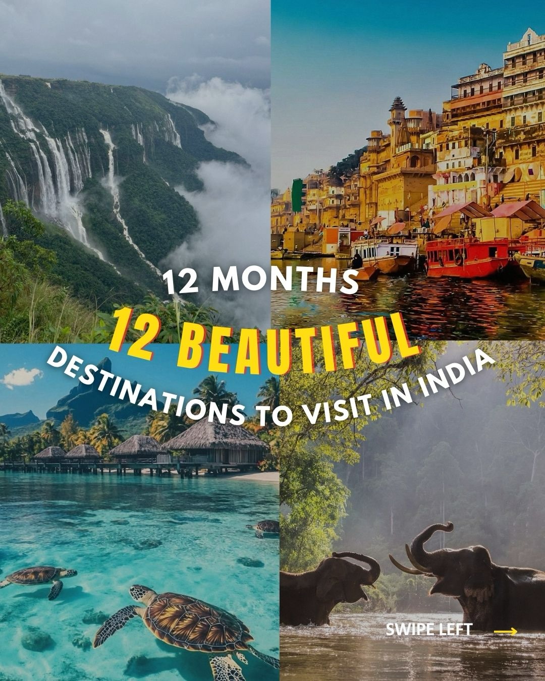 Twelve Indian Destinations for Every Month