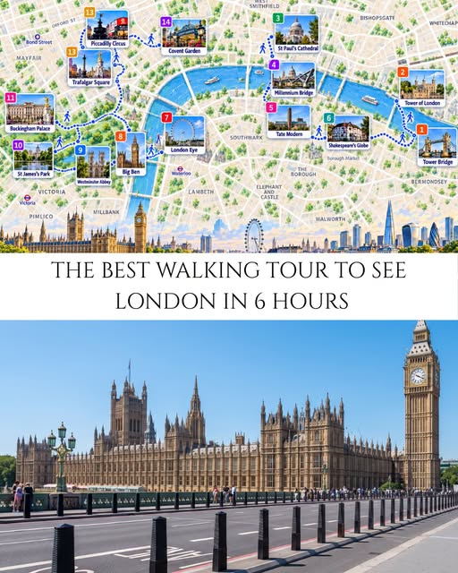 London Landmarks Walk From Tower Bridge To Covent Garden