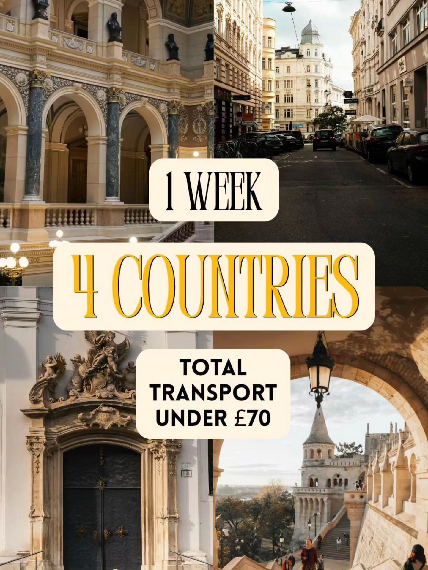 European Capitals: Prague, Budapest, and Vienna