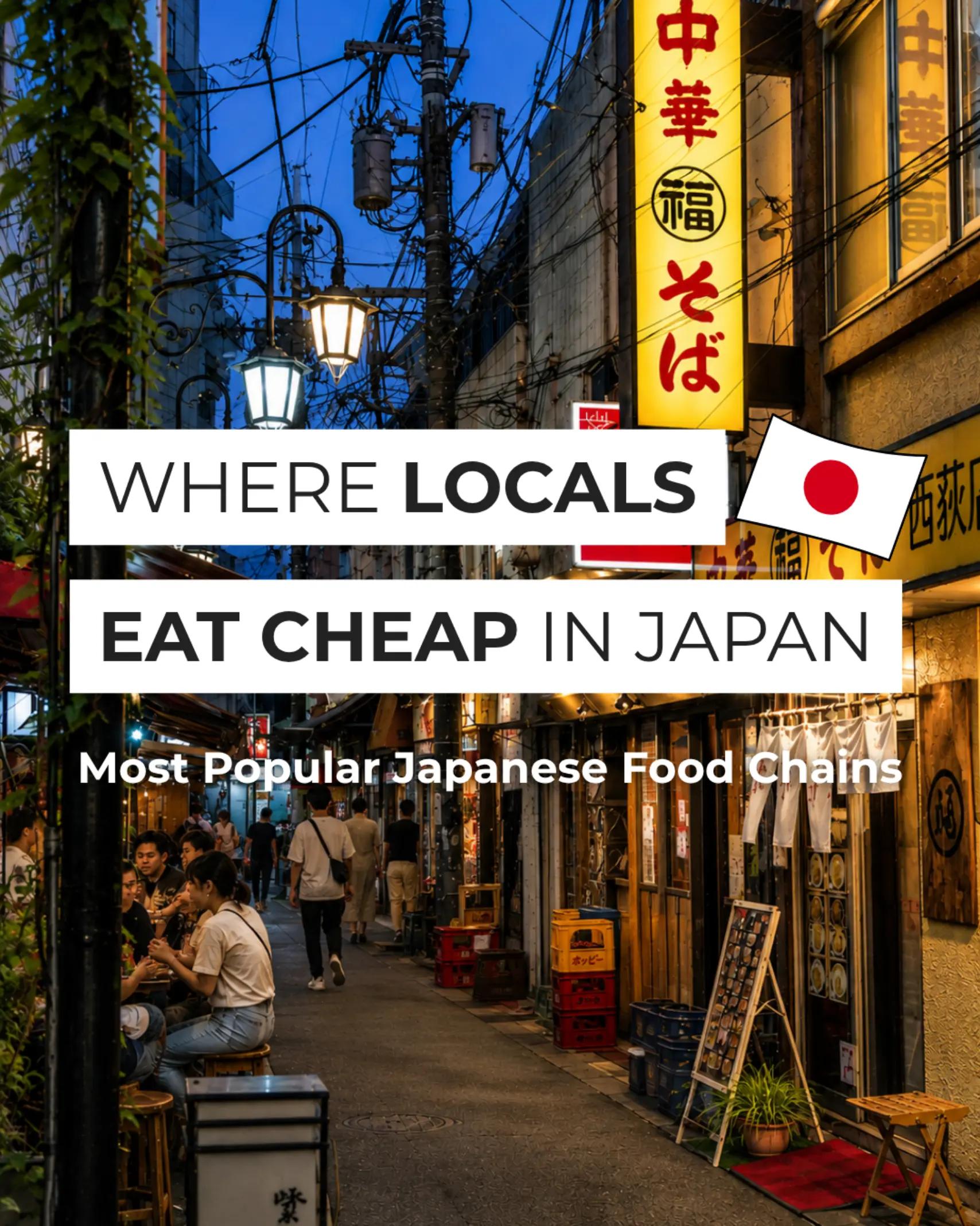Japanese Chain Restaurants Across Tokyo
