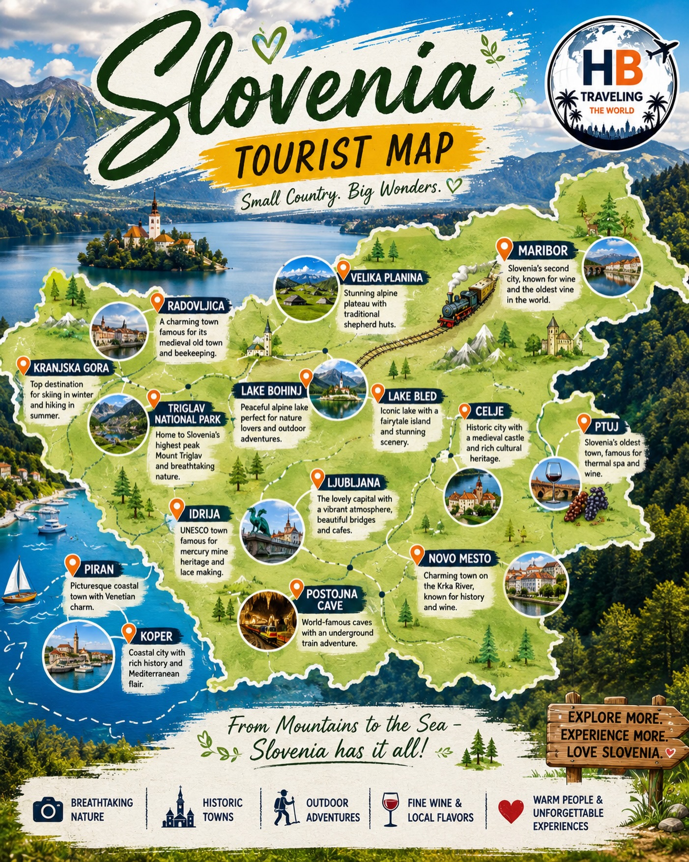 Slovenia's Natural Wonders and Historic Towns