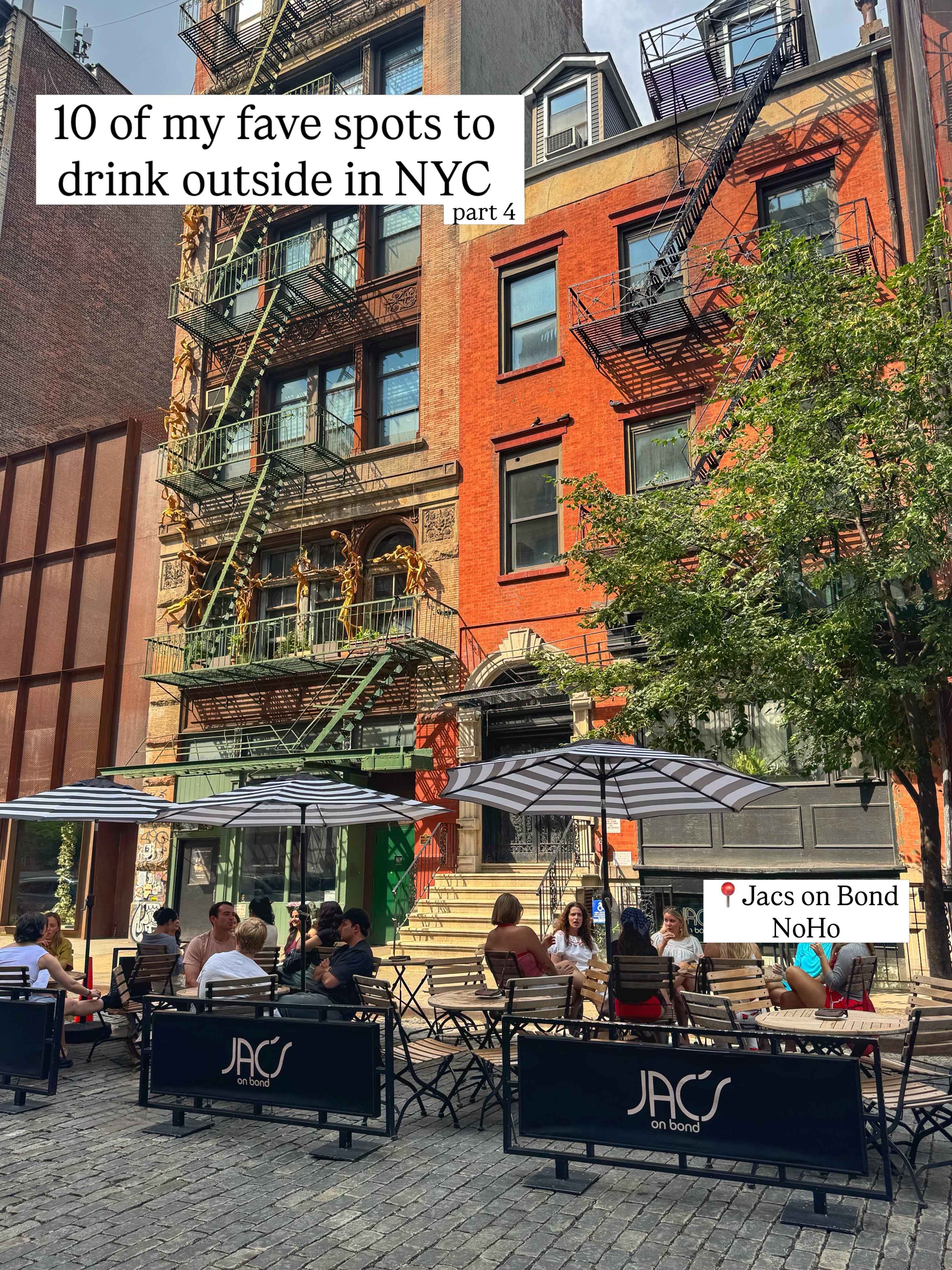 Ten Outdoor Drink Spots To Enjoy In NYC