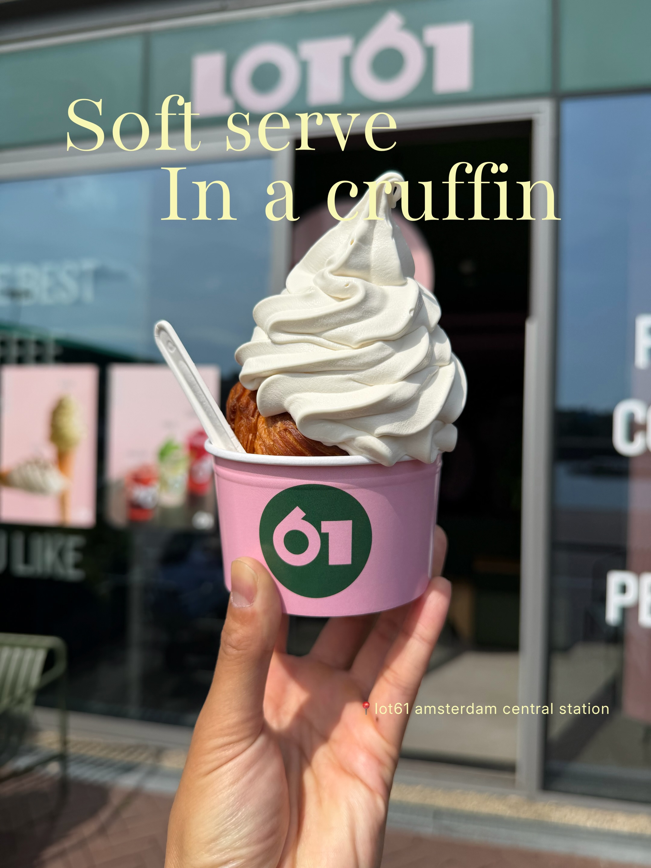 Amsterdam Cafe's Unique Cruffin Soft Serve