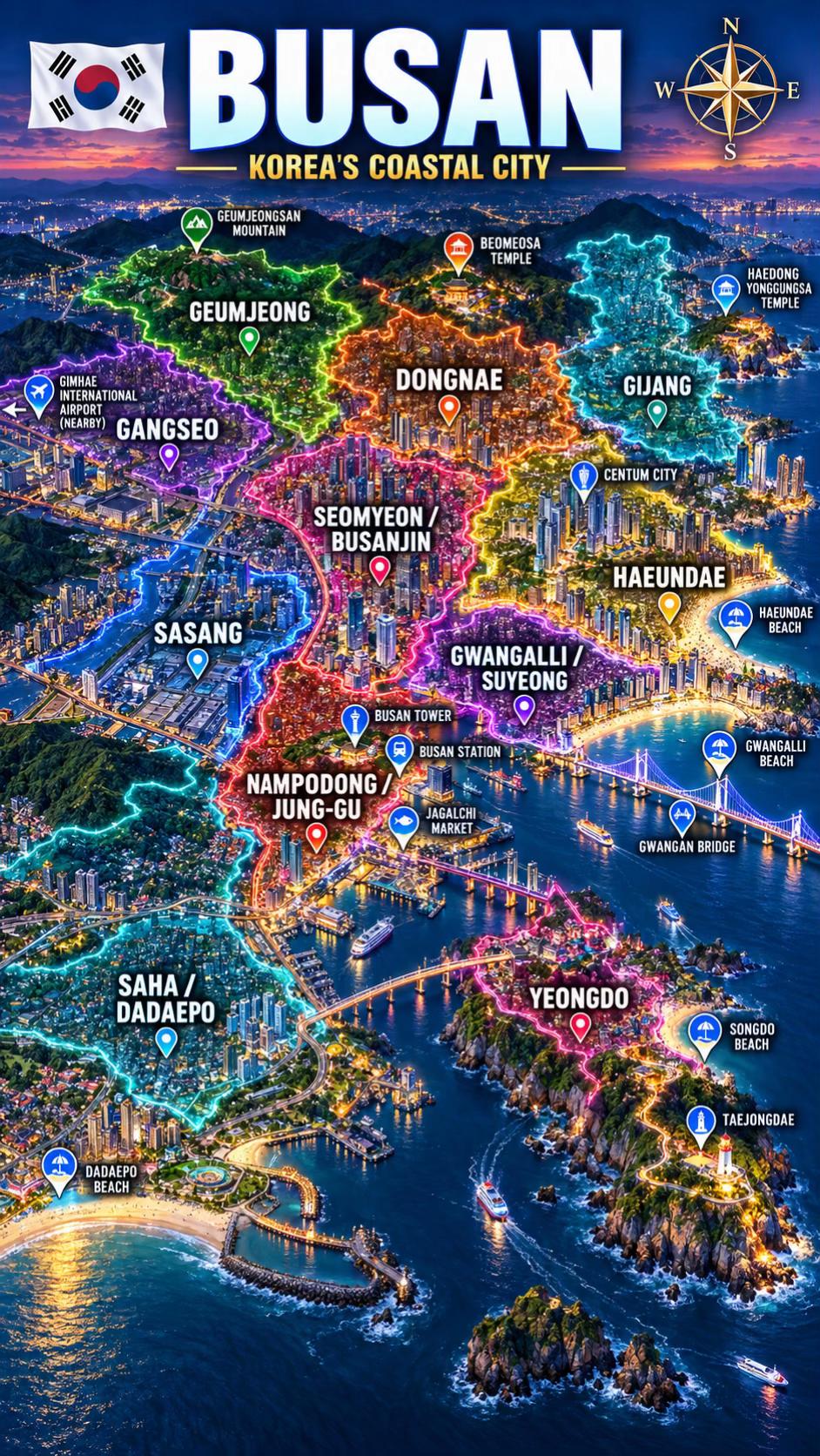 Explore Diverse Attractions Across Busan