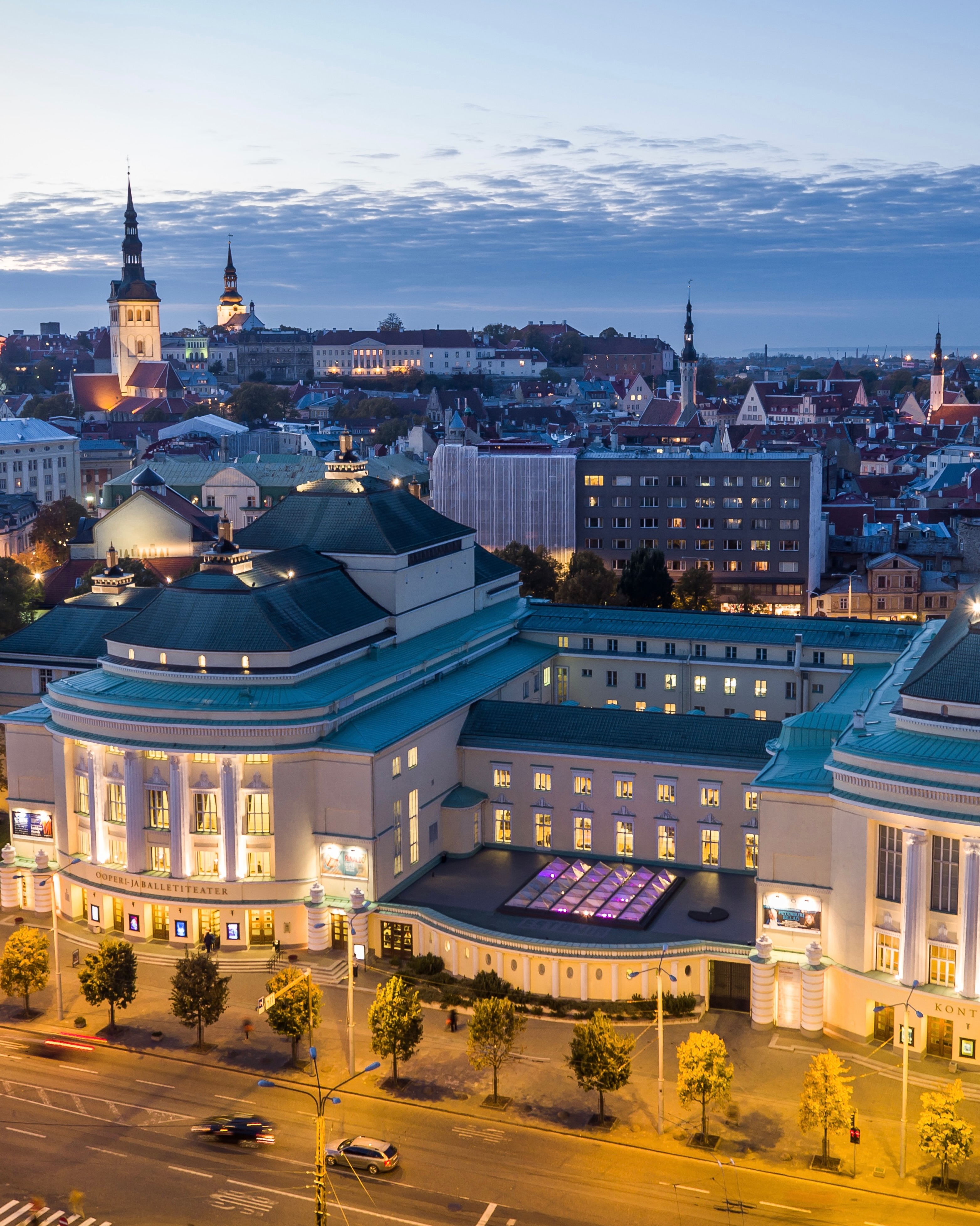 Estonian National Opera at Dusk
